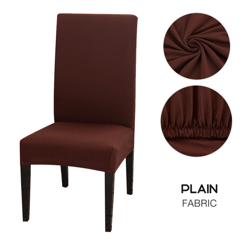 Plain Stretch Dining Chair Seat Covers