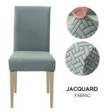 Jacquard Stretch Dining Chair Seat Covers