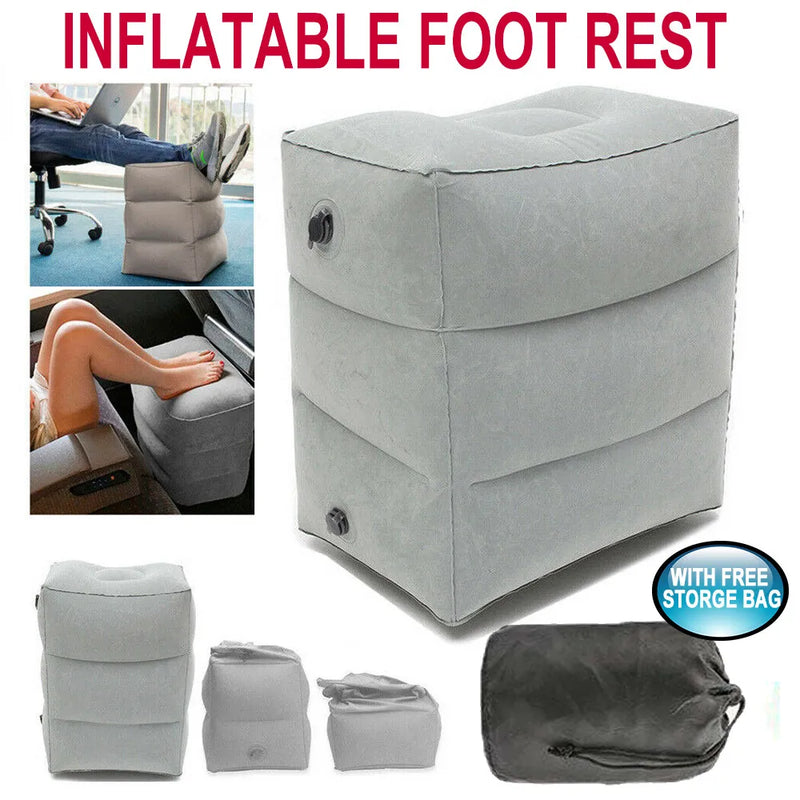 Inflatable Travel Foot Rest Pillow