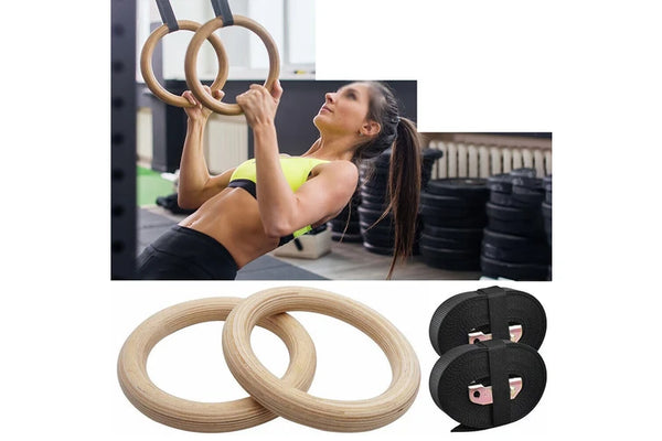 Wooden Olympic Gym Rings 600KG