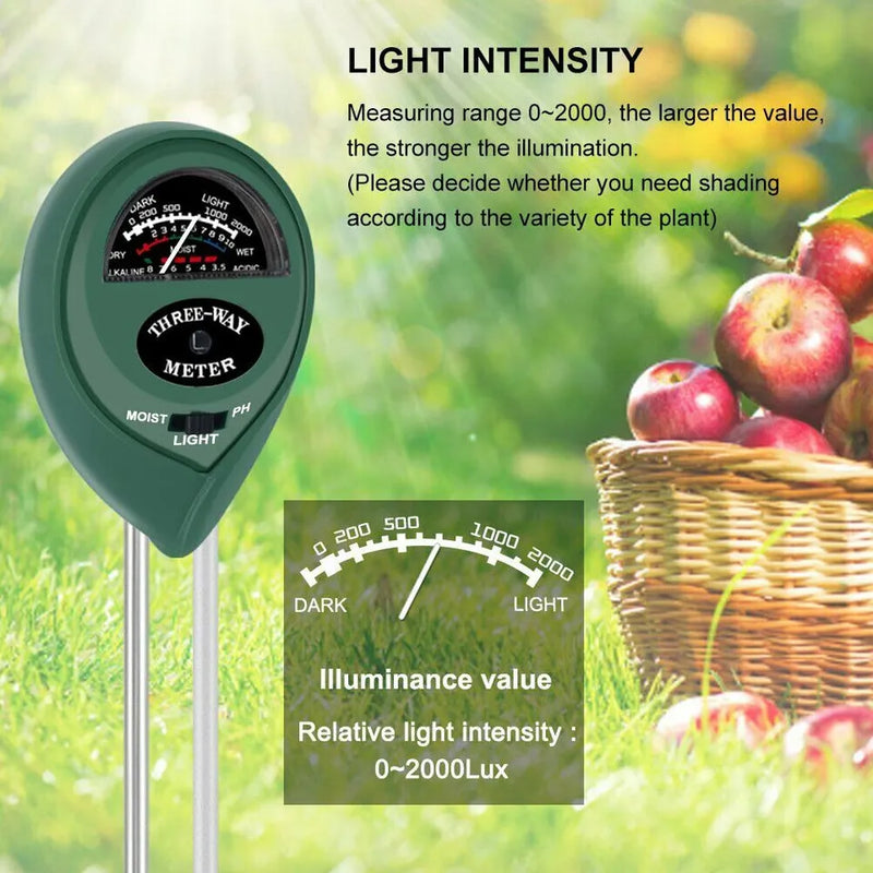 3-in-1 Soil PH & Moisture Tester