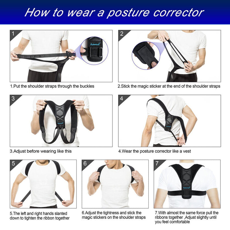 Posture Pro Belt Black Clavicle