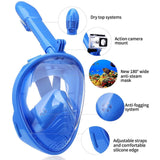 Full Face Snorkel Mask with GoPro Mount