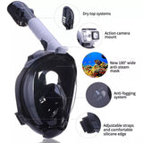 Full Face Snorkel Mask with GoPro Mount